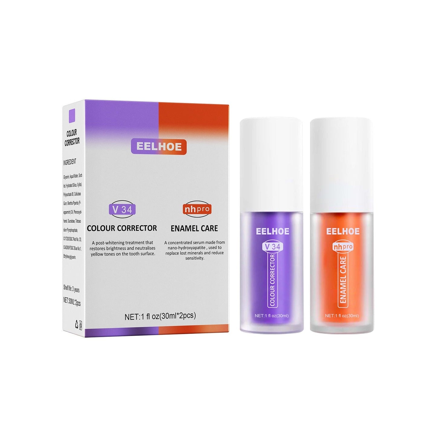 Purple & Orange Toothpaste and Repair Kit