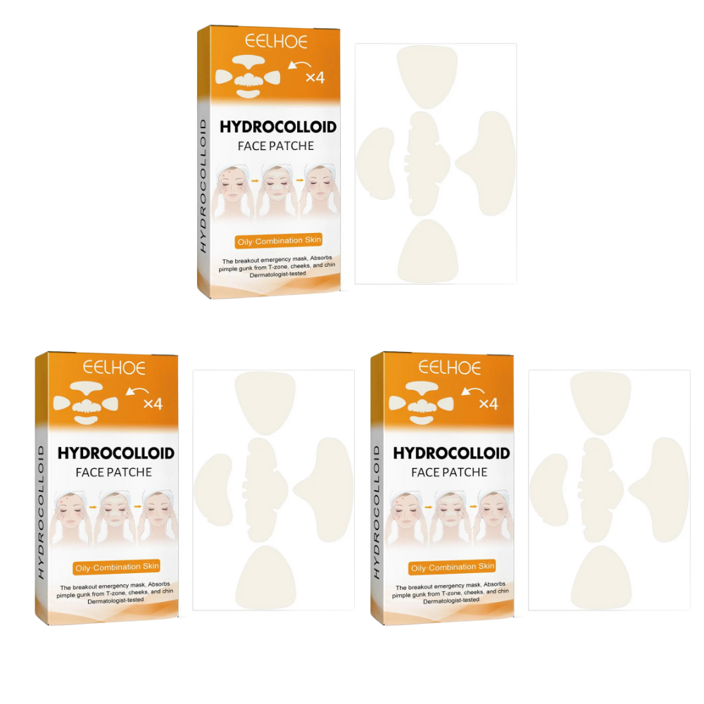 Hydrokolloid-Pflaster für das Gesicht gegen Akne und Pickel