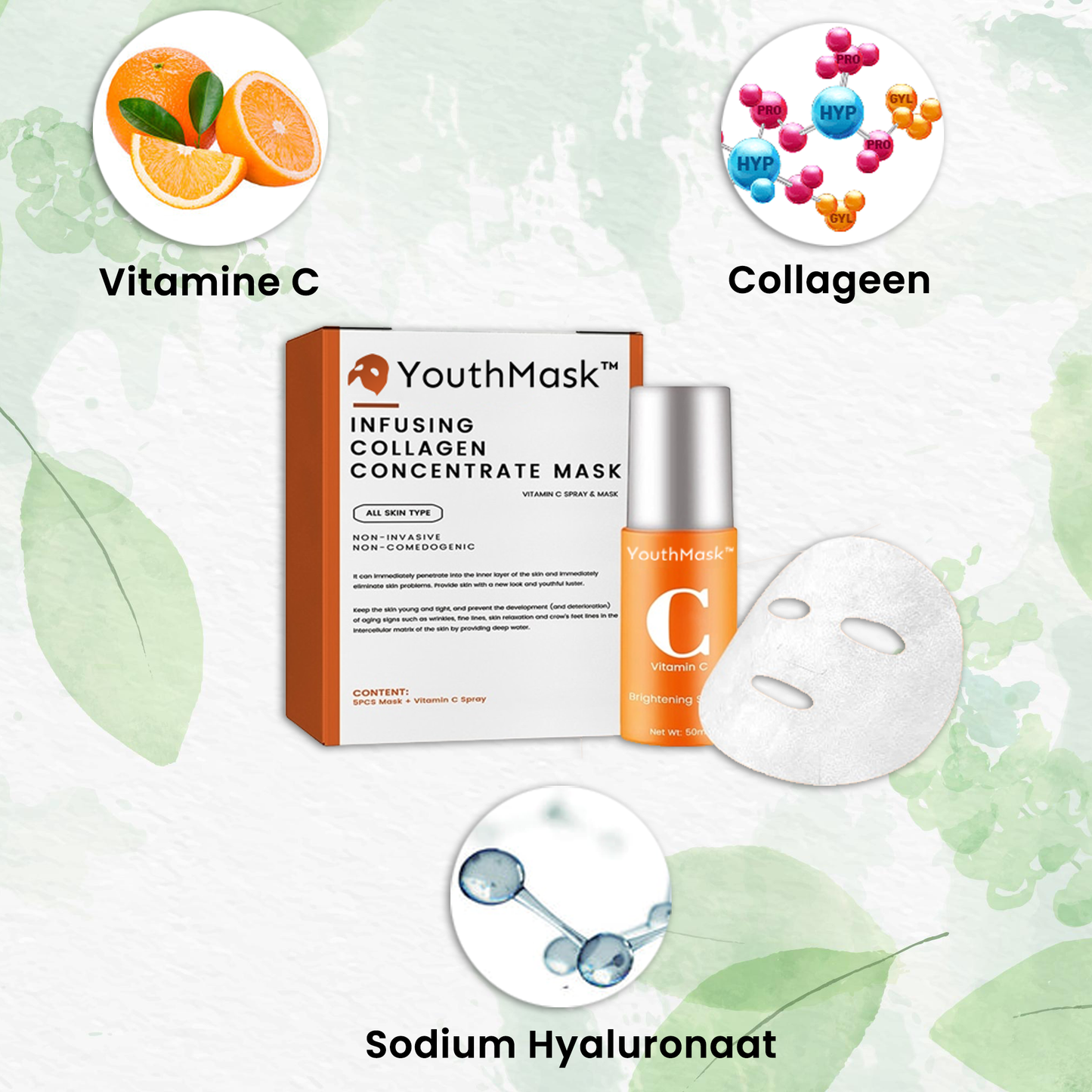 YouthMask™ | Anti-Aging Masker mit Collagen Infusie