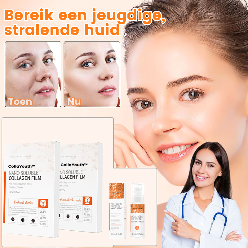 CollaYouth™ | Collageen Nano Spray & Masker Anti-Aging-Set