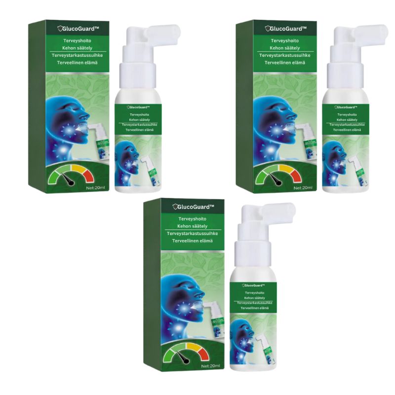 GlucoGuard™ | Laskia verensokeriasi 87 %:lla 5 minuutissa.
