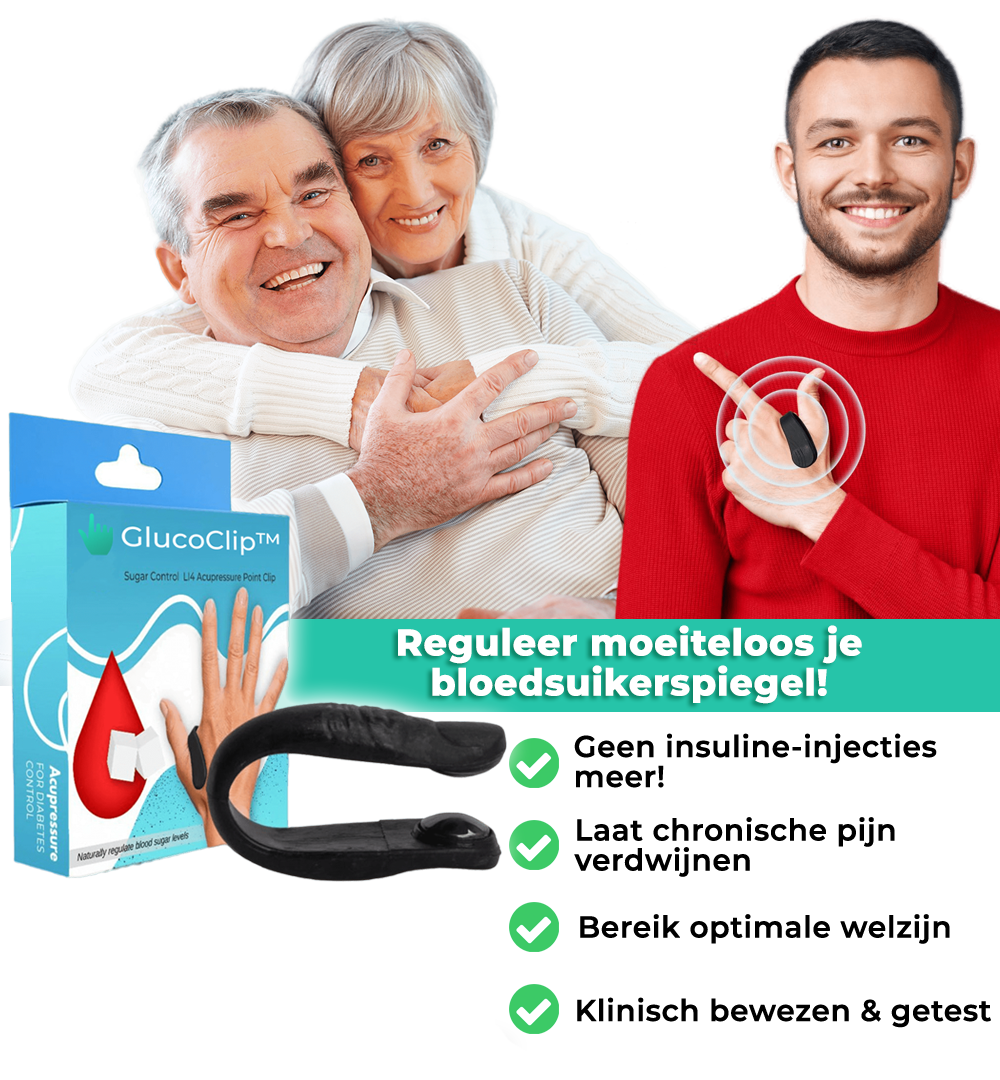 GlucoClip™ | Sugar Control LI4 Acupressuurpunt Clip