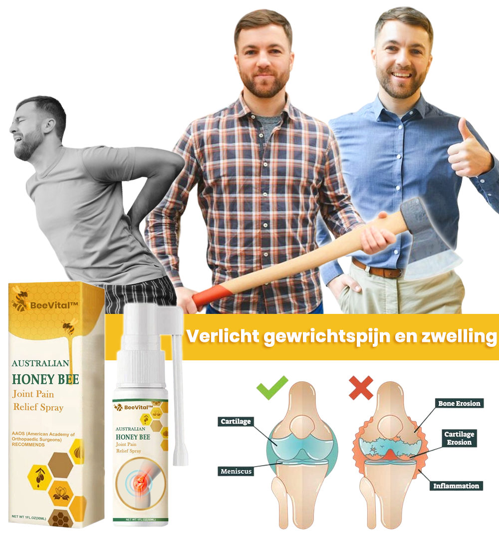 BeeVital™ | Bijenvenijn voor pijnbeleuchtunging and botgenezing in a spray 