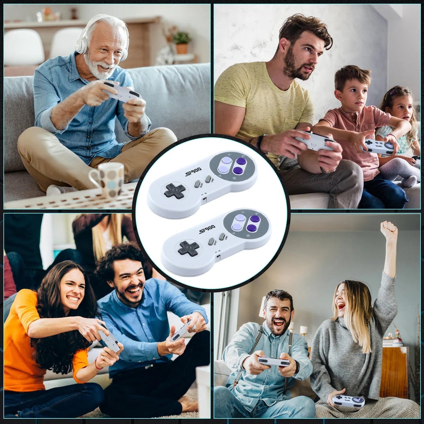 QuestTendo™ | Retro Spelconsole + 2 Controllers"