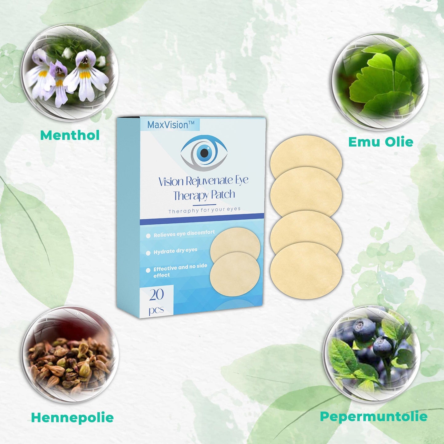 MaxVision™ | Oogtherapiepleister voor Zichtverjonging